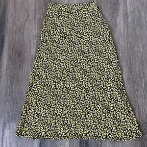 Urban Outfitters Floral Midi A-Line Skirt Size XS